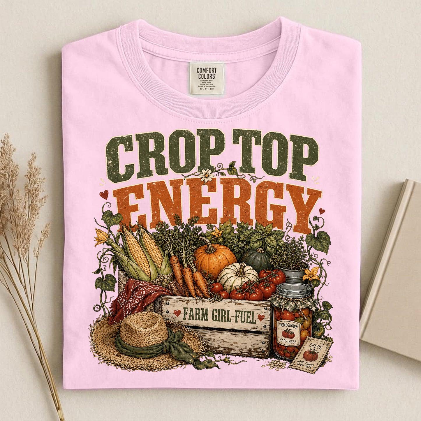 Crop Top Energy Comfort Colors 1717 tee shirt