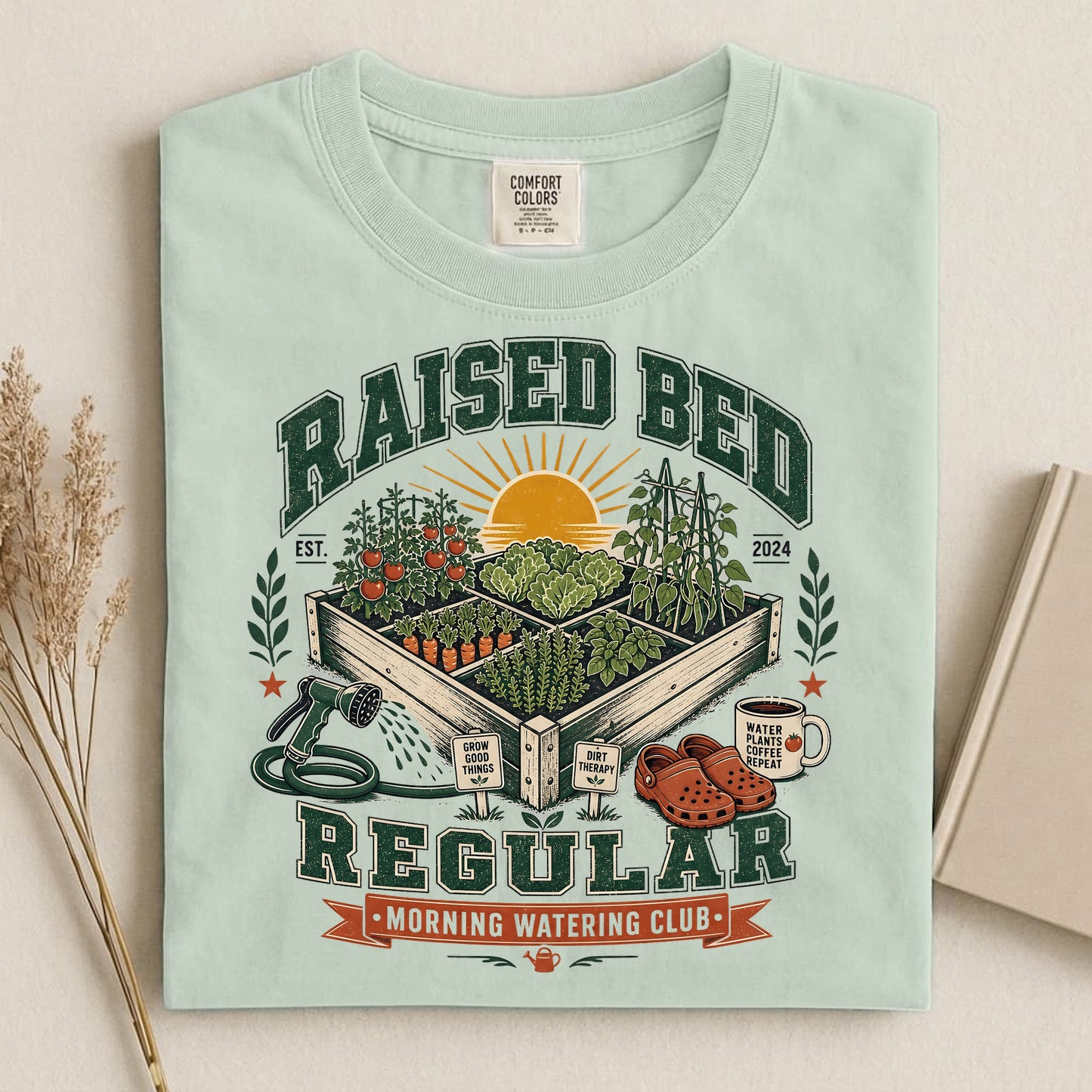 Raised Bed Morning Club T Shirt