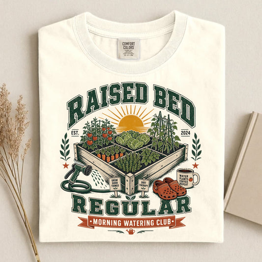 Raised Bed Morning Club T Shirt