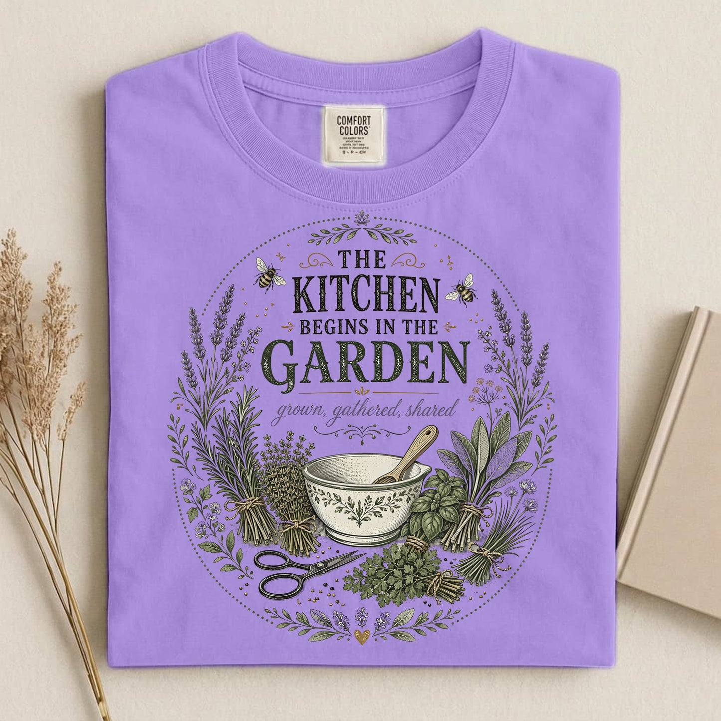 The Kitchen Begins in the Garden T Shirt