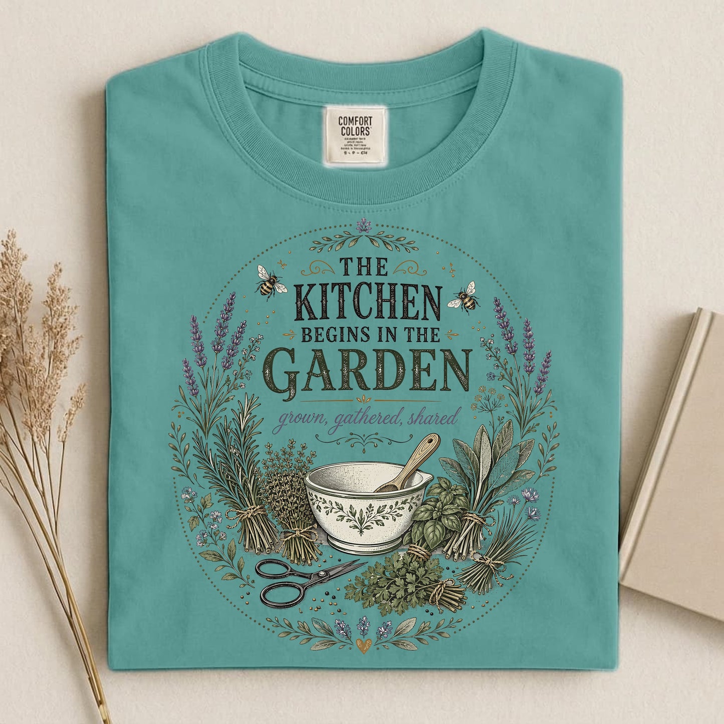 The Kitchen Begins in the Garden T Shirt