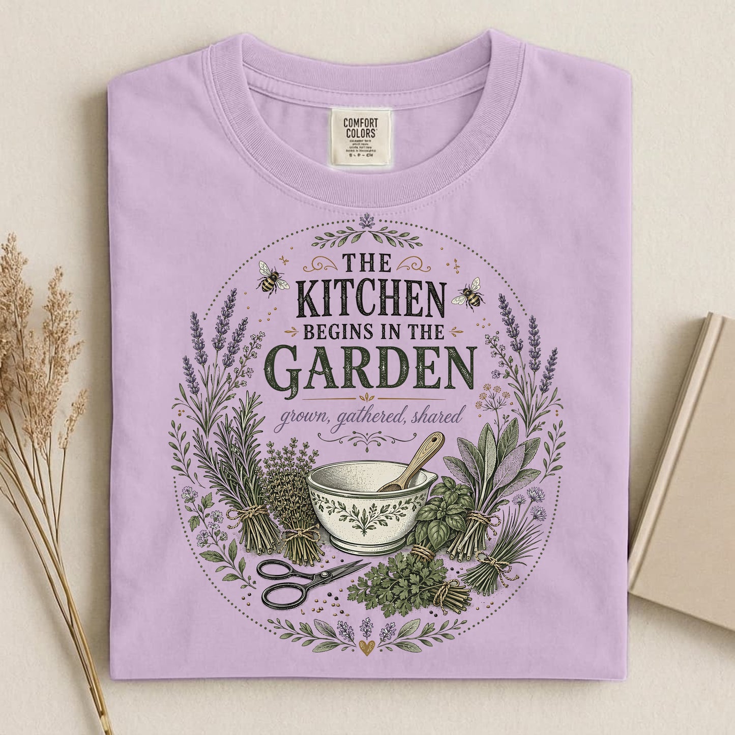 The Kitchen Begins in the Garden T Shirt