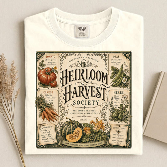 Heirloom Harvest Society Comfort Colors 1717 tee shirt