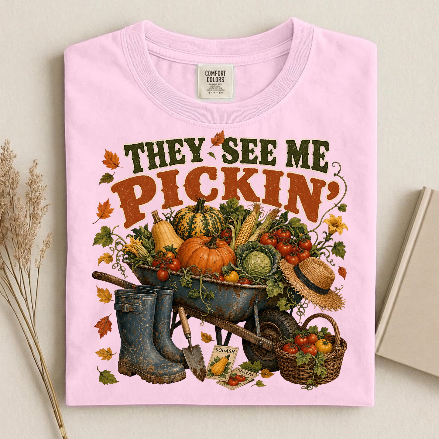 They See Me Pickin' Comfort Colors 1717 tee shirt