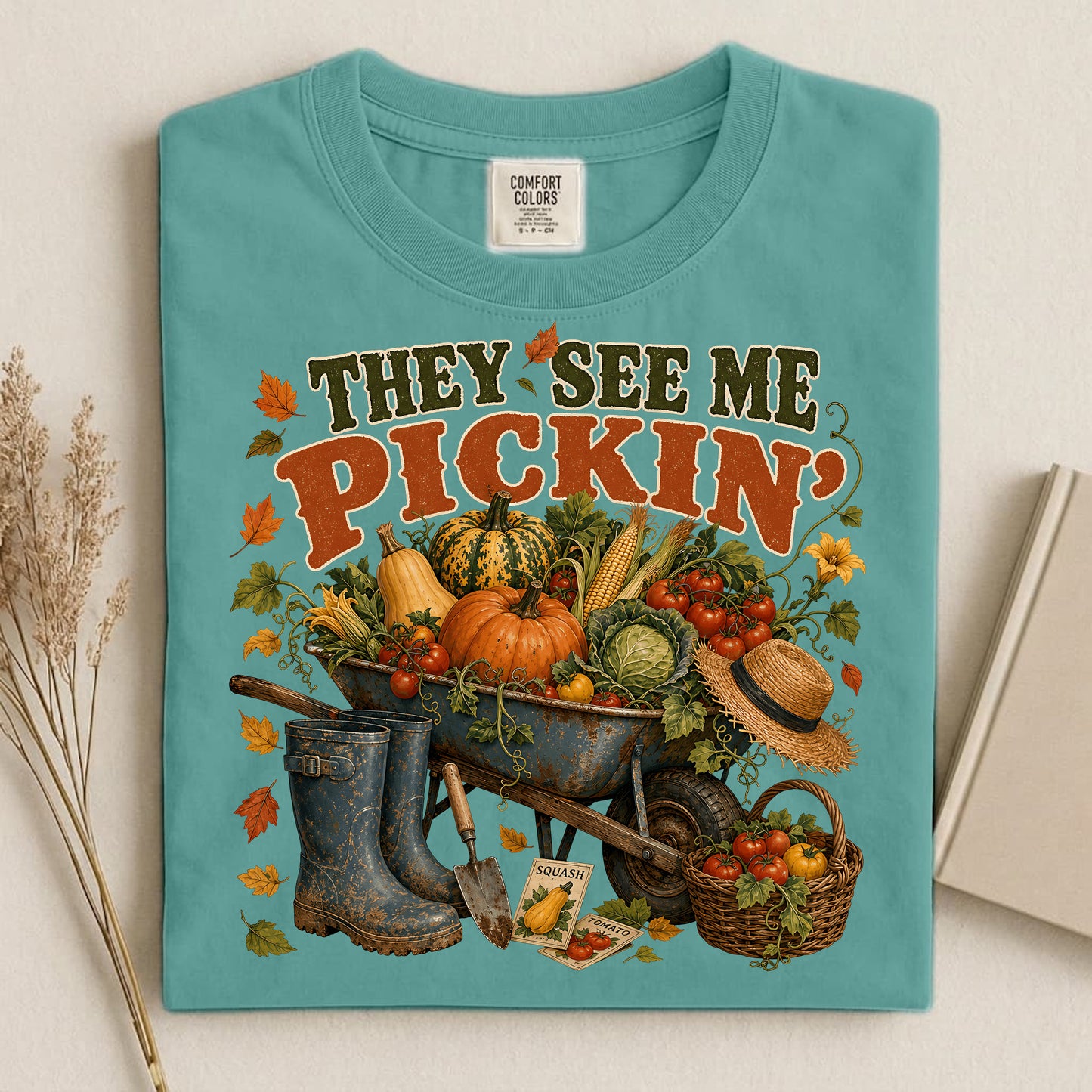 They See Me Pickin' Comfort Colors 1717 tee shirt