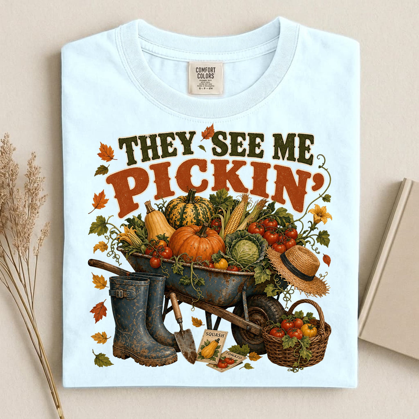 They See Me Pickin' Comfort Colors 1717 tee shirt