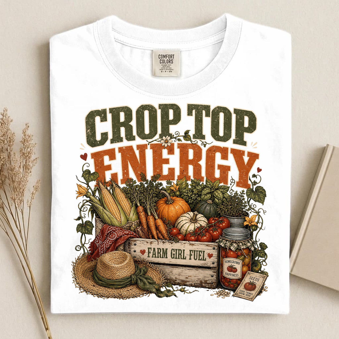 Crop Top Energy Comfort Colors 1717 tee shirt