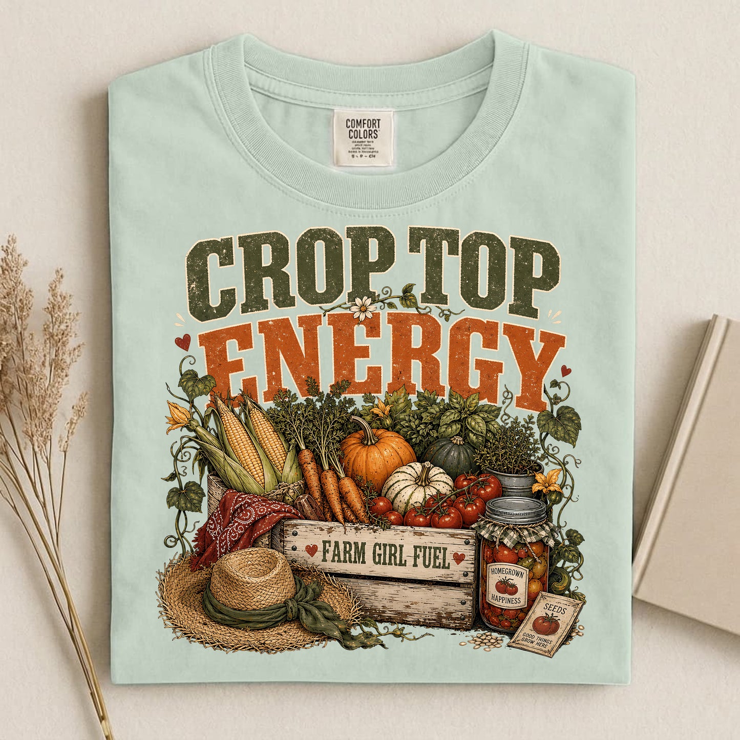 Crop Top Energy Comfort Colors 1717 tee shirt