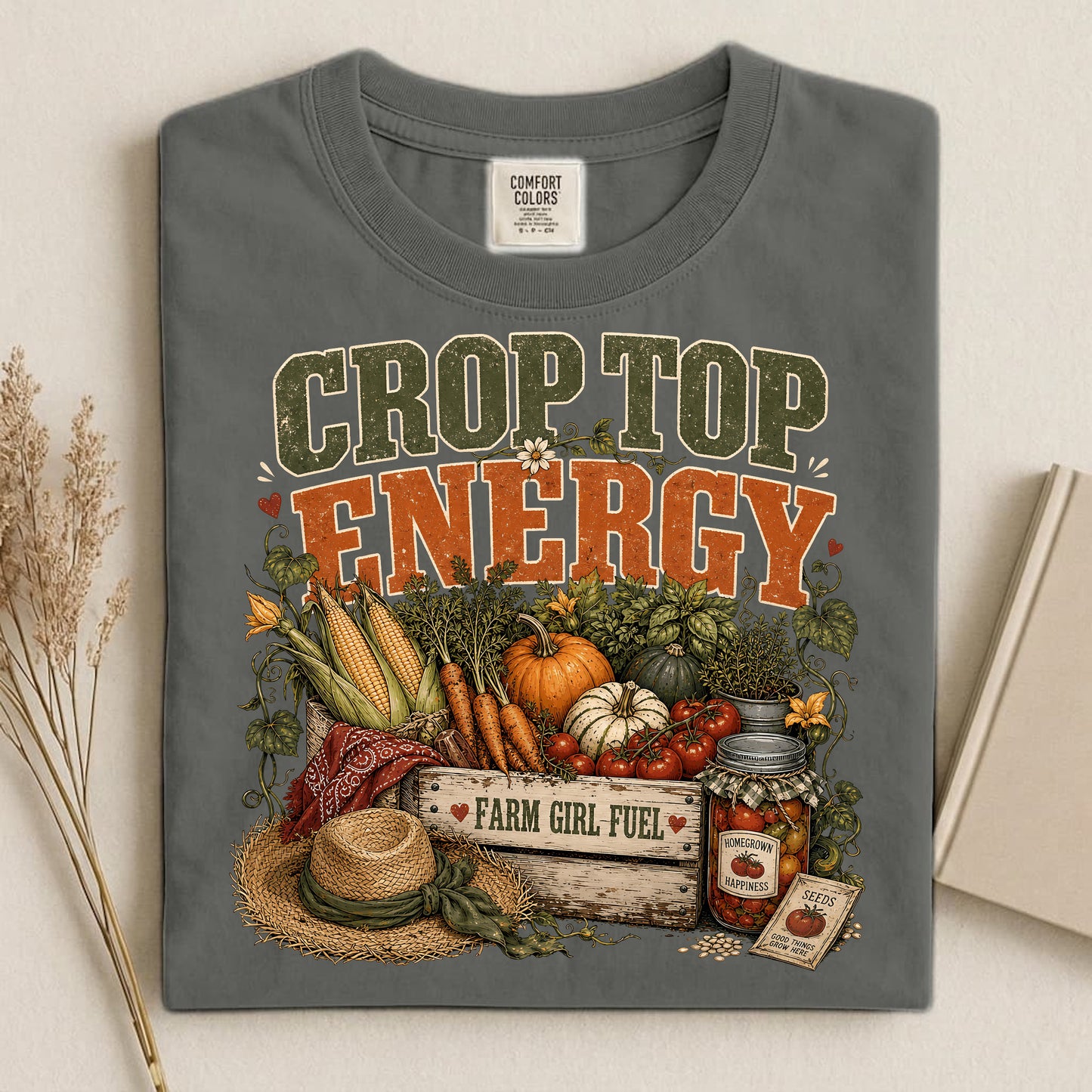 Crop Top Energy Comfort Colors 1717 tee shirt