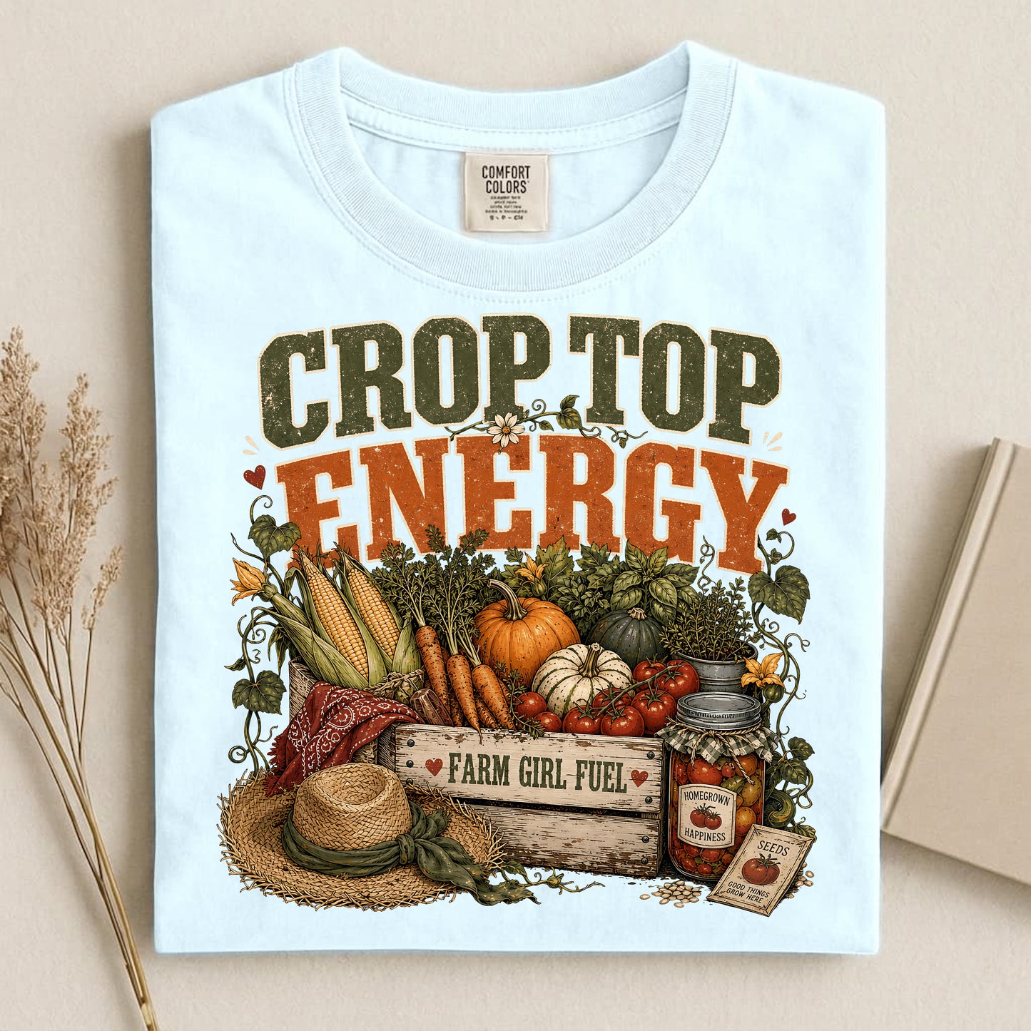 Crop Top Energy Comfort Colors 1717 tee shirt