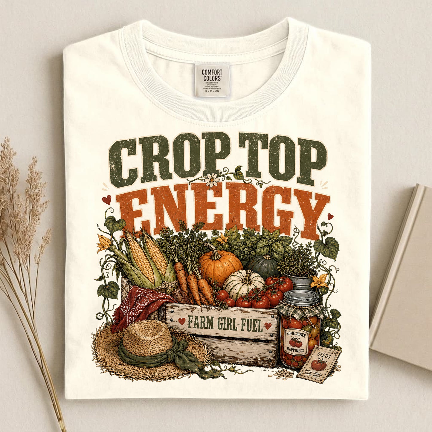 Crop Top Energy Comfort Colors 1717 tee shirt