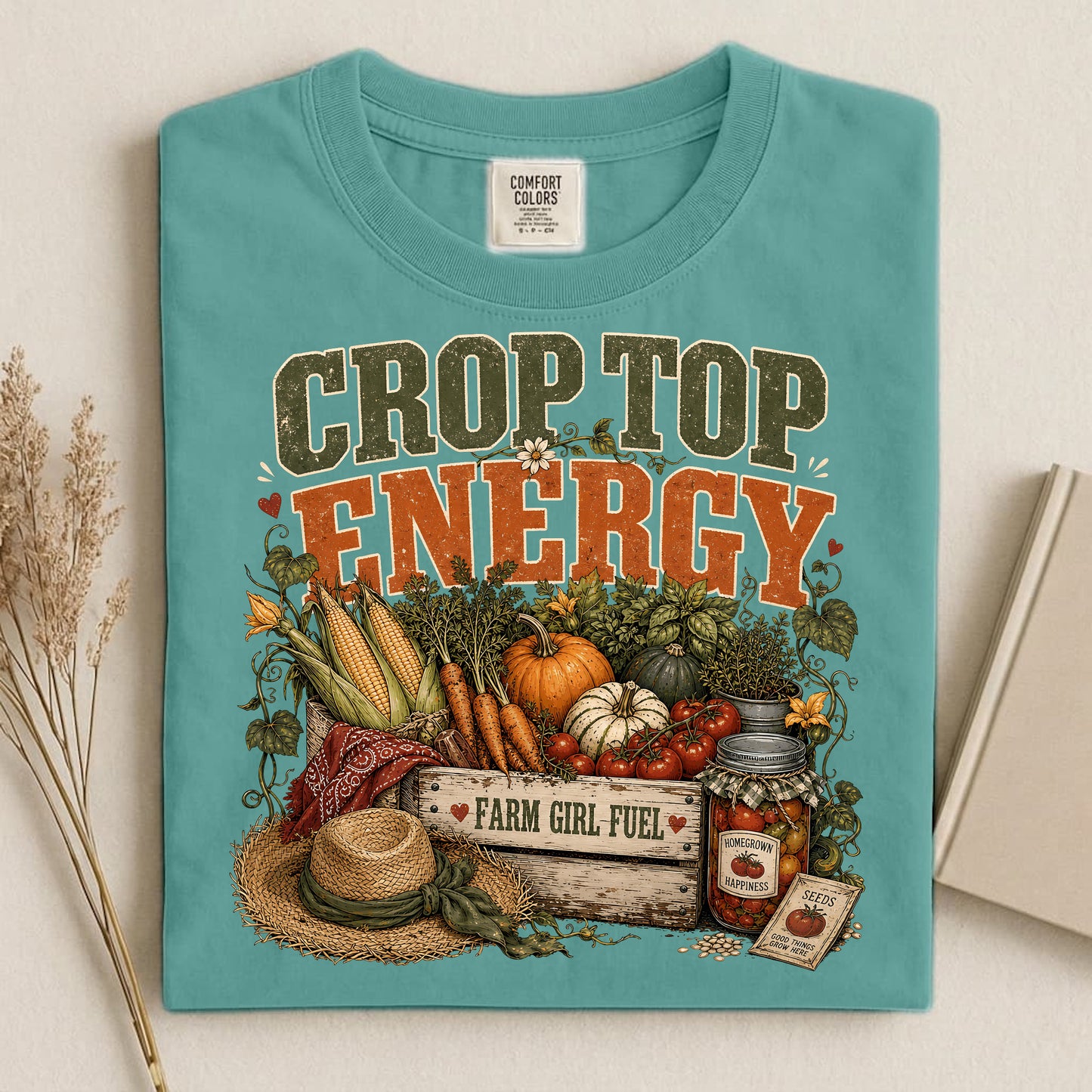 Crop Top Energy Comfort Colors 1717 tee shirt