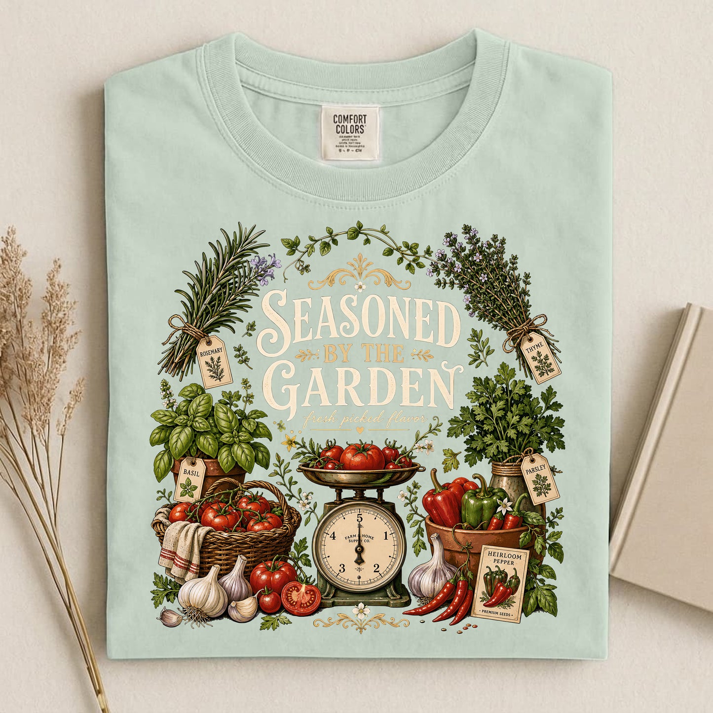 Seasoned by the Garden Comfort Colors 1717 tee shirt