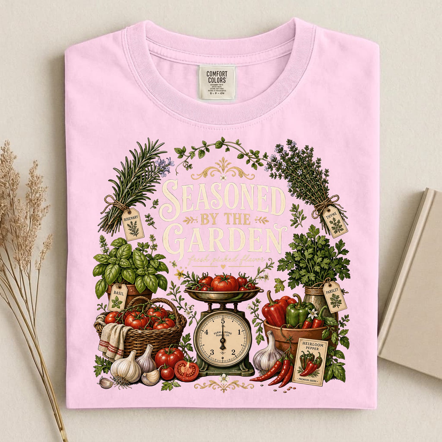 Seasoned by the Garden Comfort Colors 1717 tee shirt