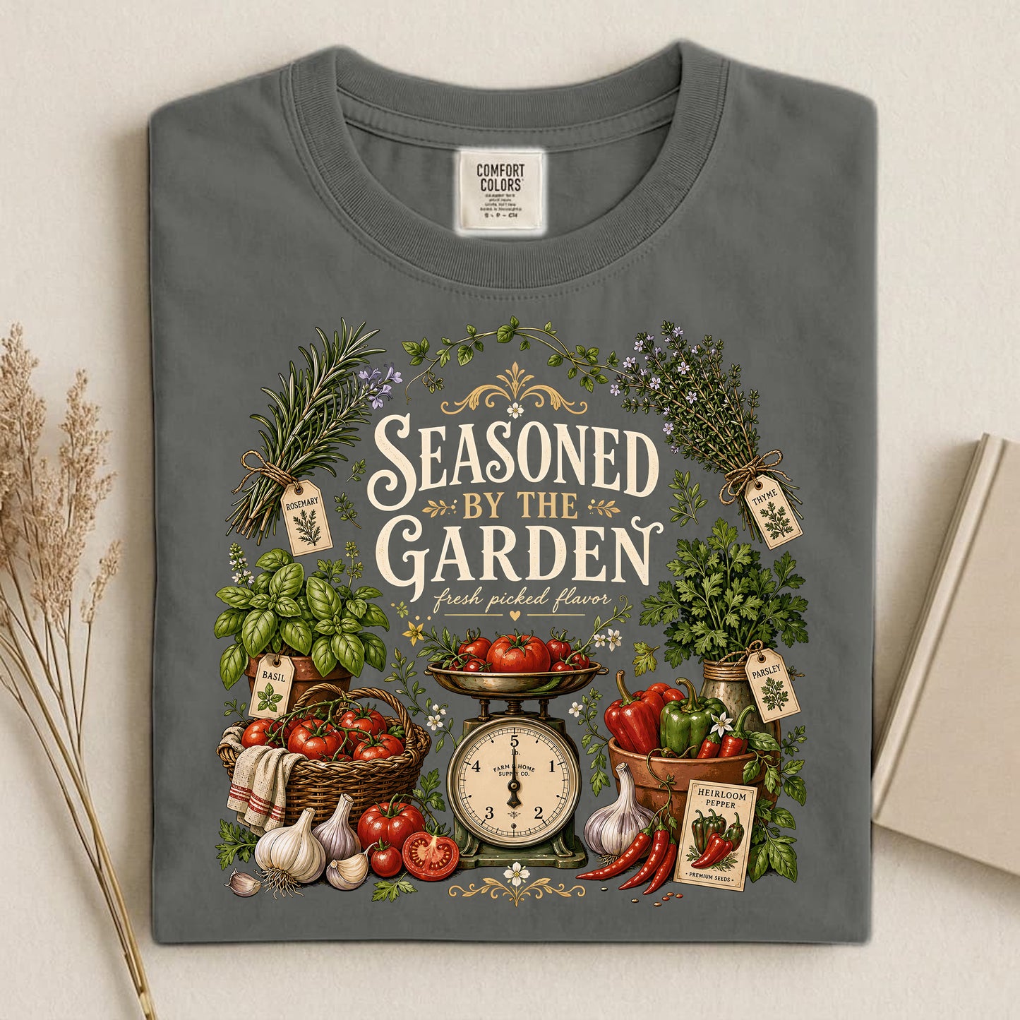 Seasoned by the Garden Comfort Colors 1717 tee shirt