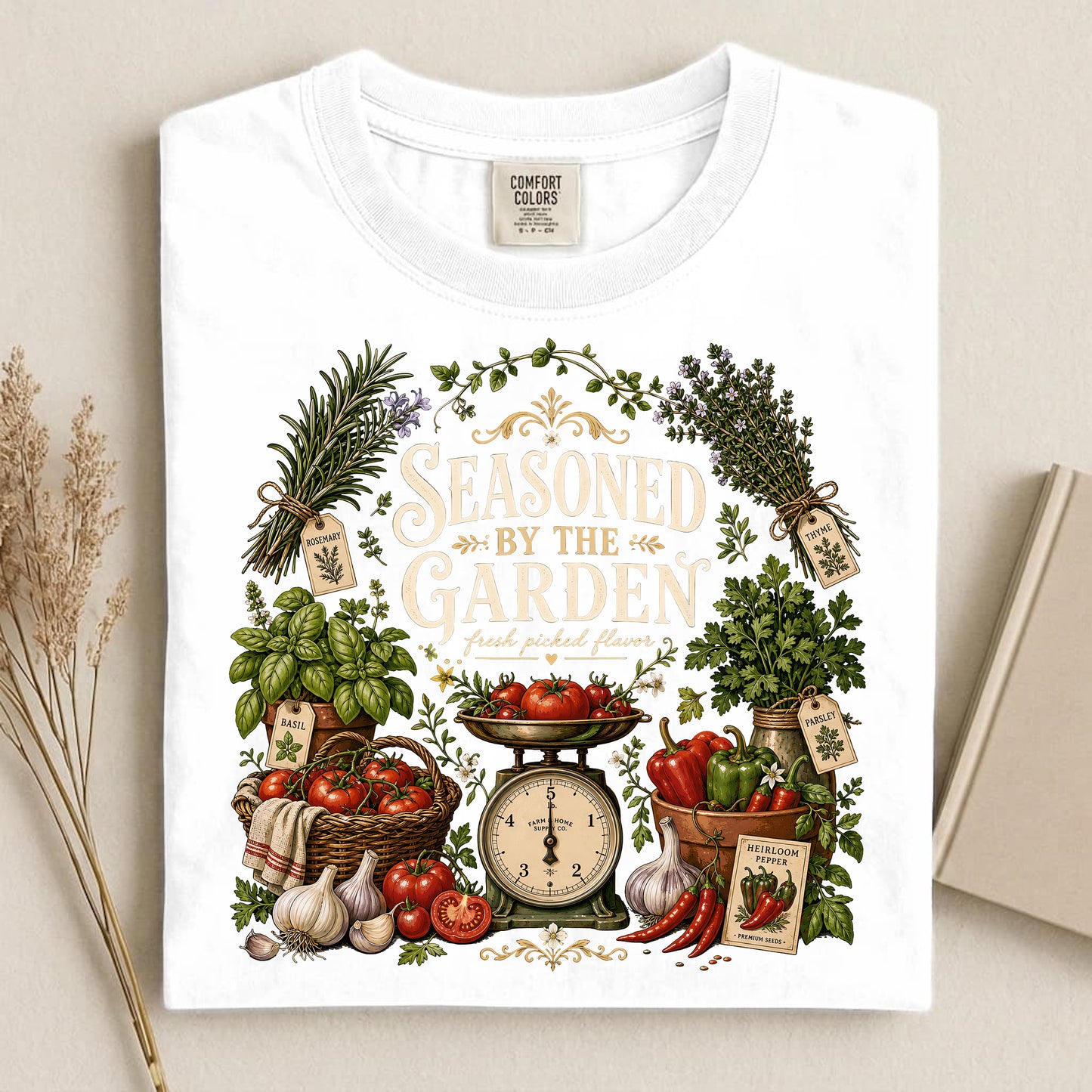 Seasoned by the Garden Comfort Colors 1717 tee shirt