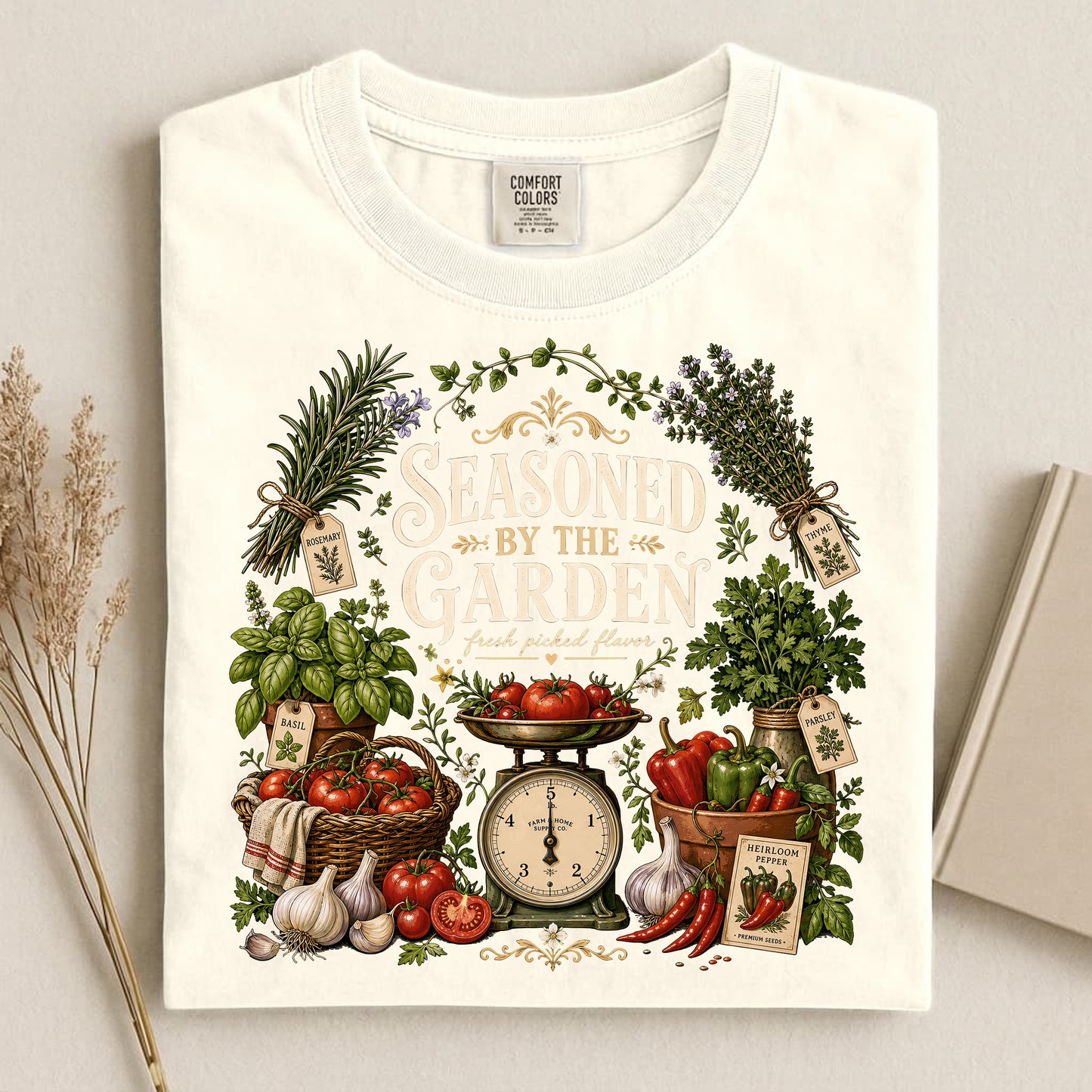 Seasoned by the Garden Comfort Colors 1717 tee shirt