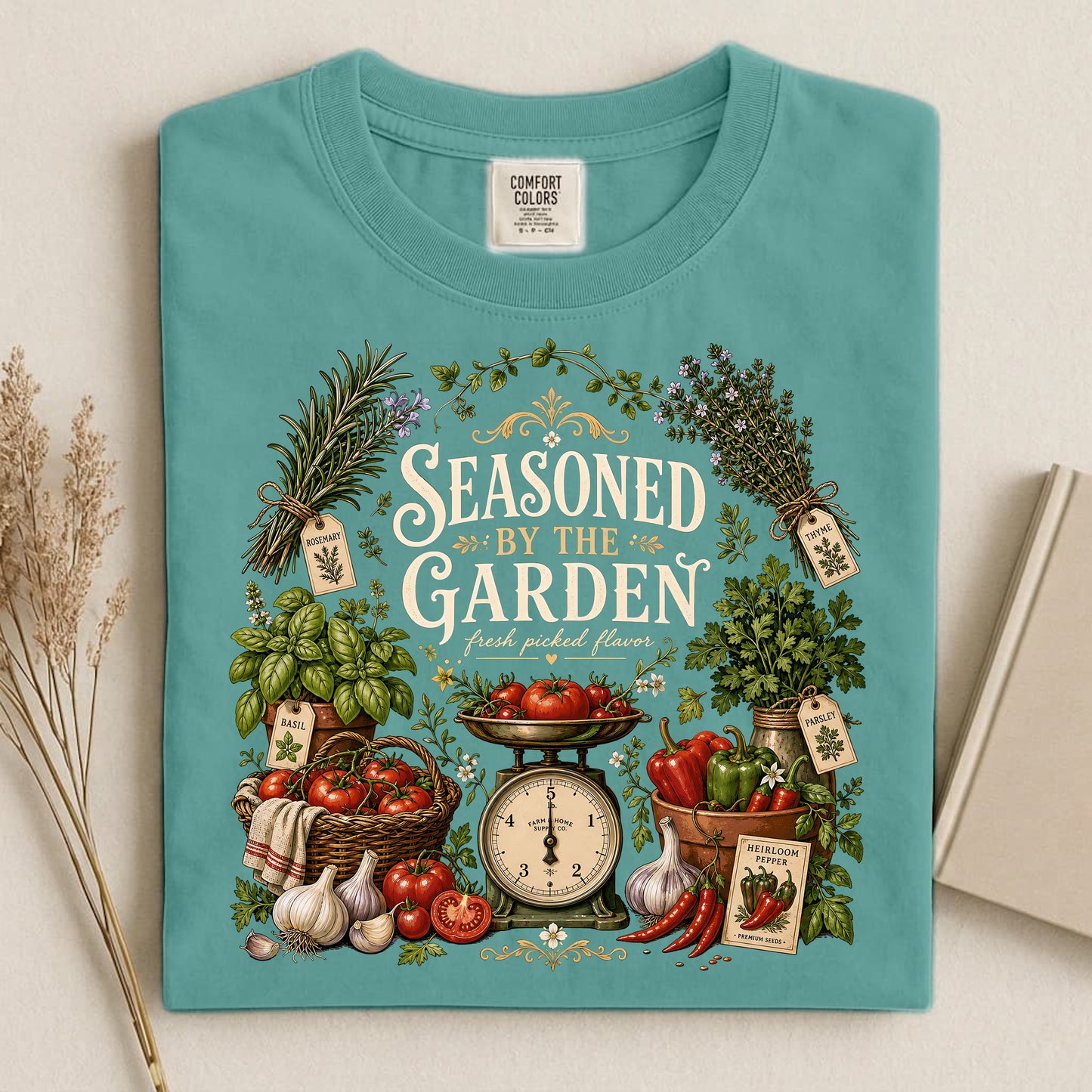 Seasoned by the Garden Comfort Colors 1717 tee shirt