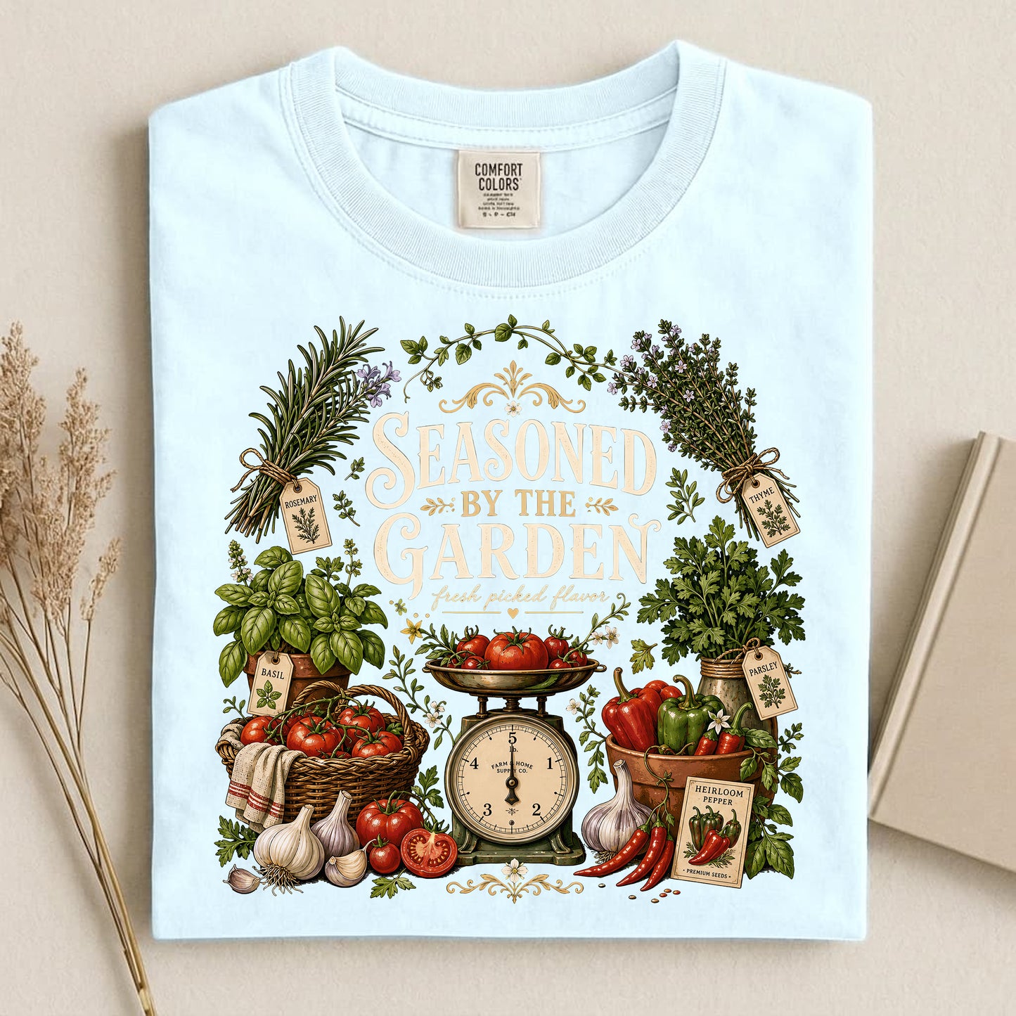 Seasoned by the Garden Comfort Colors 1717 tee shirt