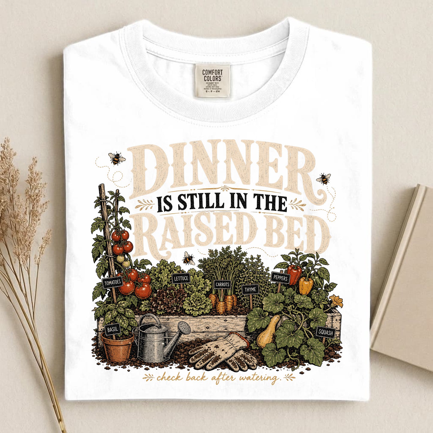 Dinner Raised Bed Comfort Colors 1717 tee shirt