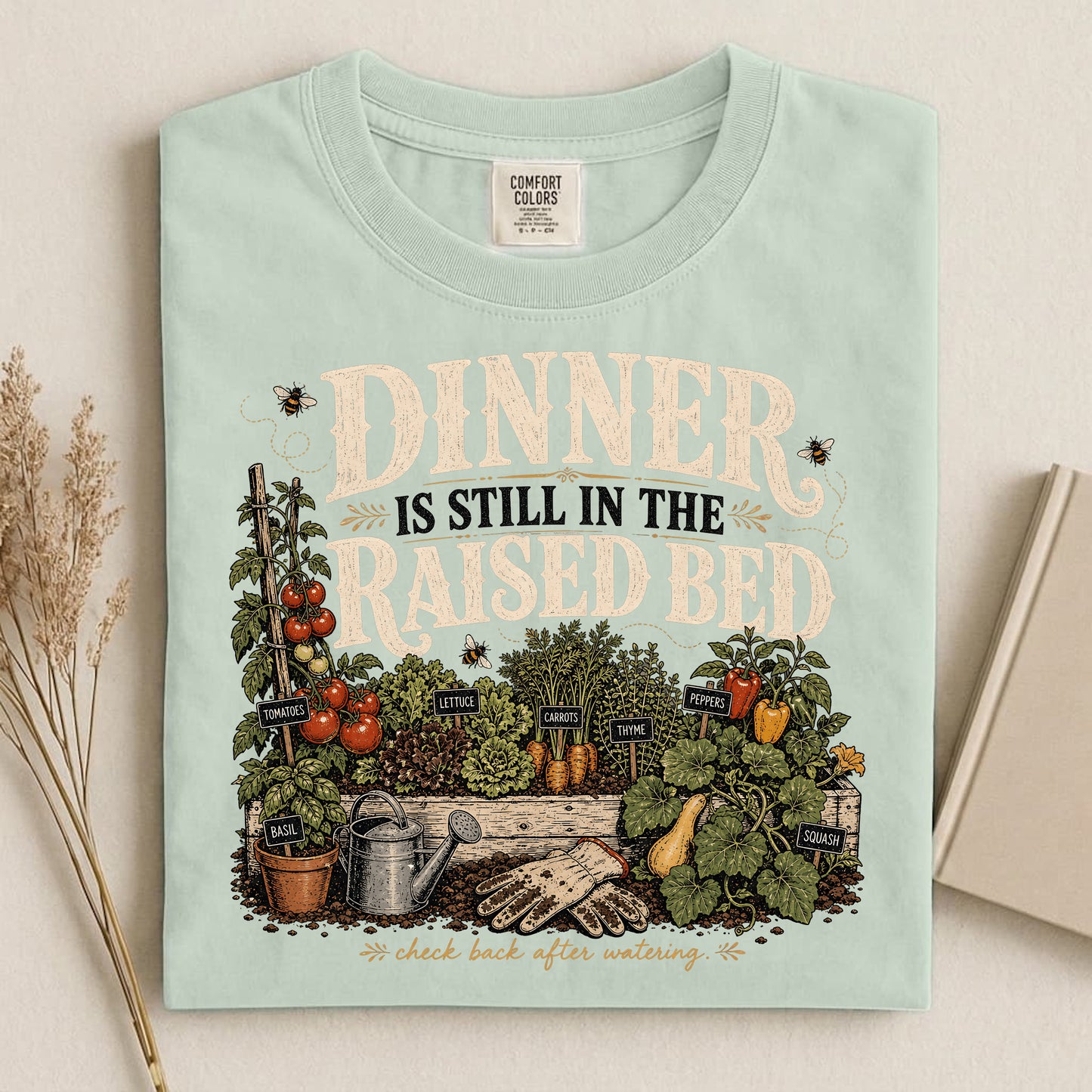 Dinner Raised Bed Comfort Colors 1717 tee shirt