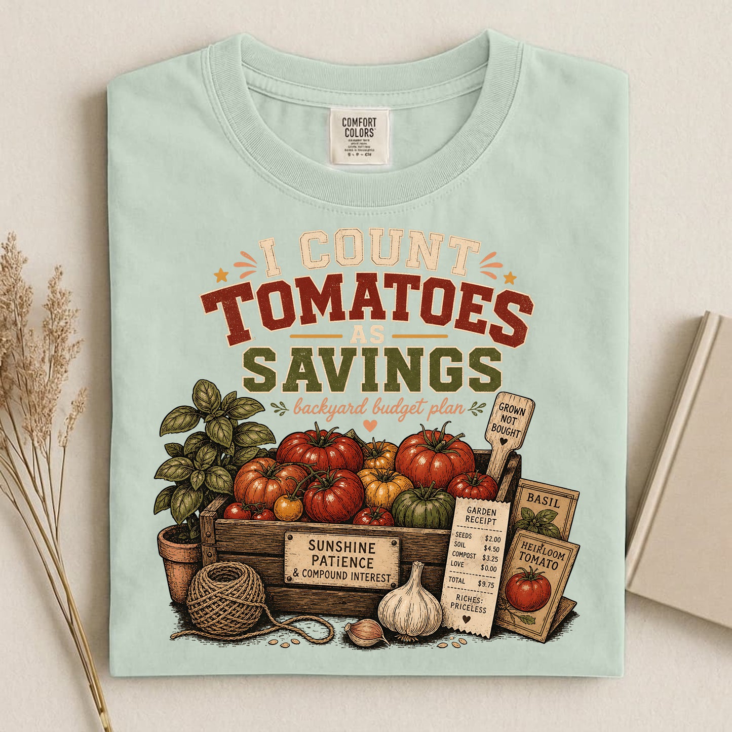 I Count Tomatoes, Savings Comfort Colors 1717 tee shirt