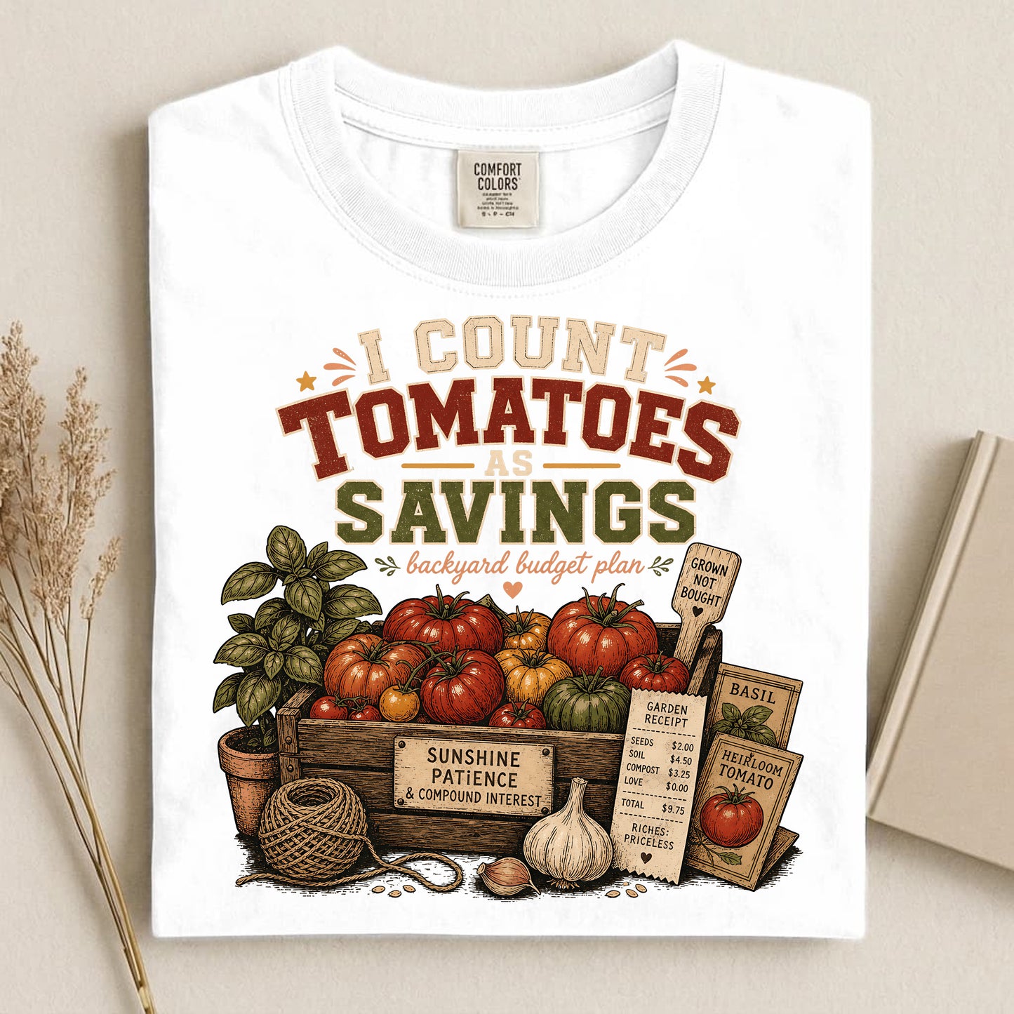 I Count Tomatoes, Savings Comfort Colors 1717 tee shirt