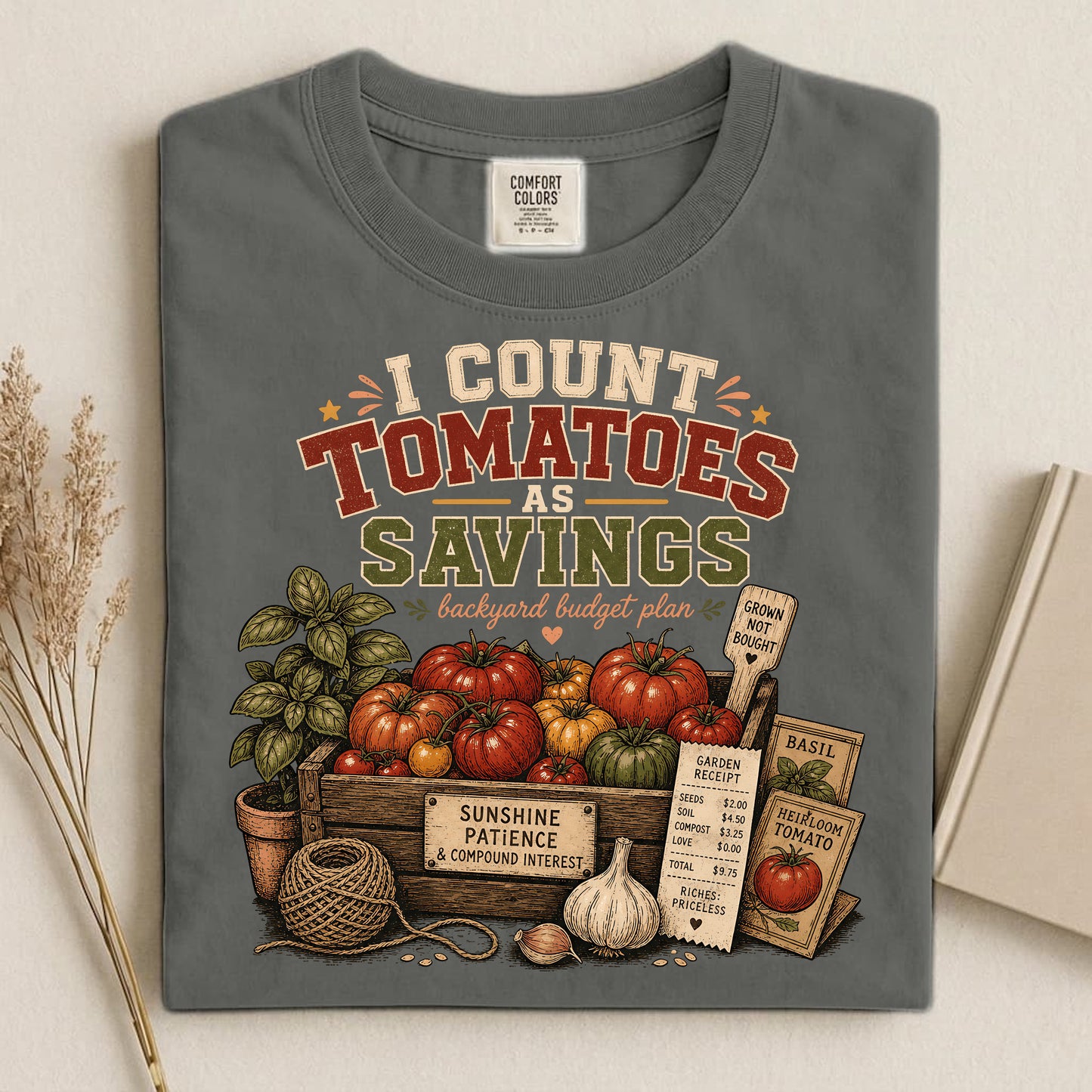 I Count Tomatoes, Savings Comfort Colors 1717 tee shirt