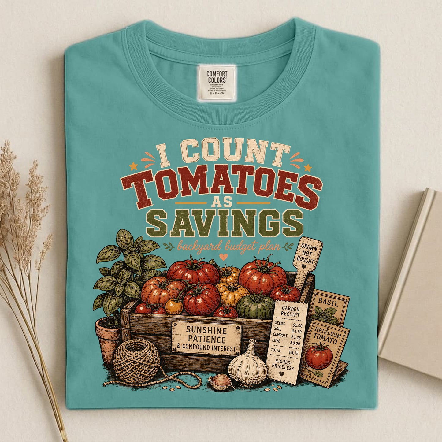 I Count Tomatoes, Savings Comfort Colors 1717 tee shirt